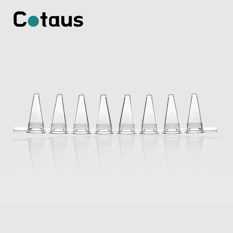 0.1ml Tubooyinka PCR 8-Strip Transparent